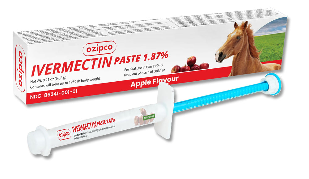 OZIPCO ofrece dosificación fácil para caballos de peso variable.
