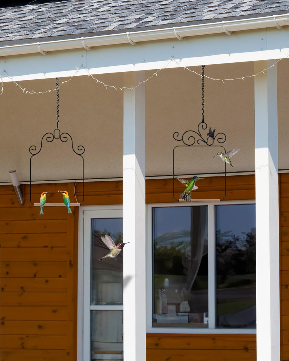 PACETAP columpios, negro elegante, complemento decorativo para balcones
