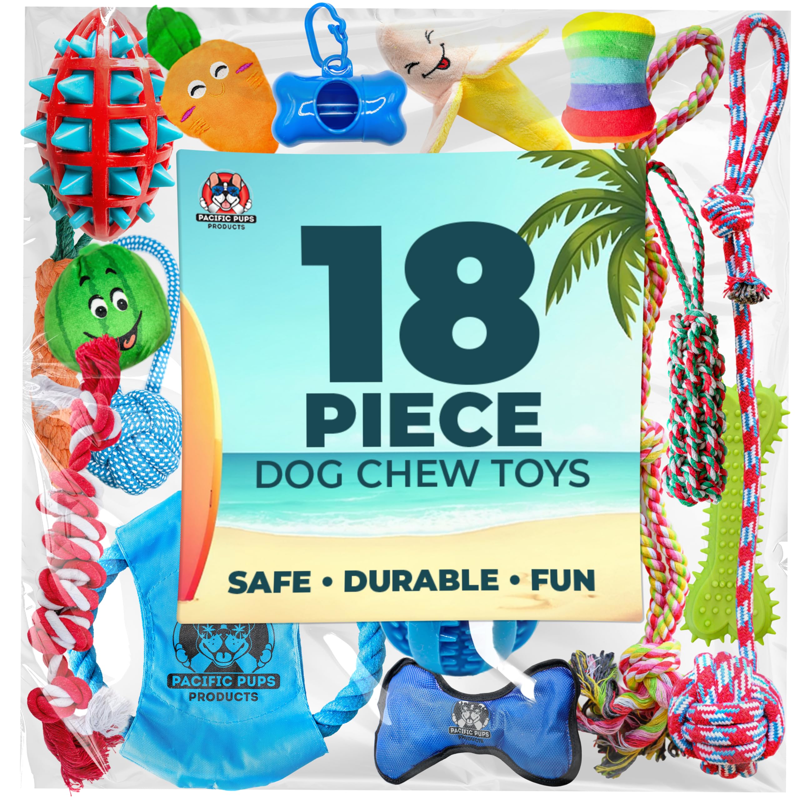 Pacific Pups bolsas para desechos con soporte, fácil de llevar durante paseos