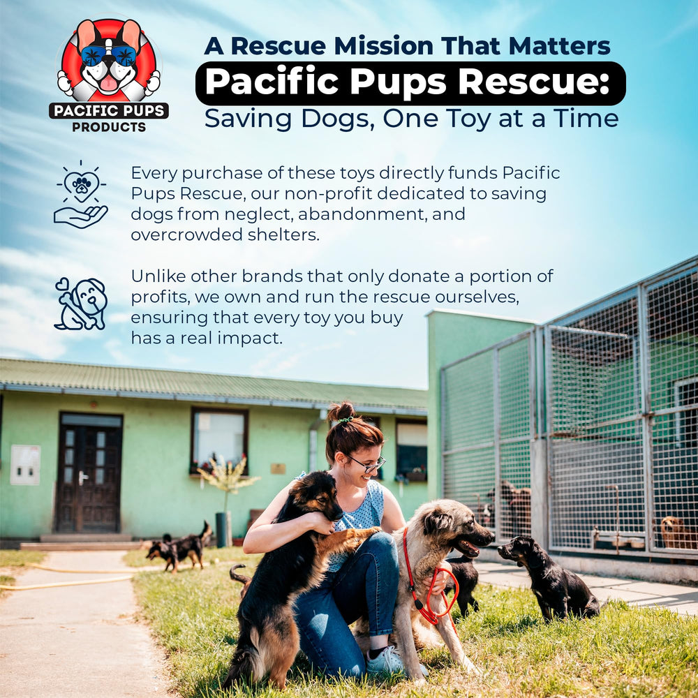 Pacific Pups Products, juguete para cachorros, perfecto para la dentición temprana.