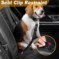 Paercute arnés para perro en coche, nylon resistente para uso diario.