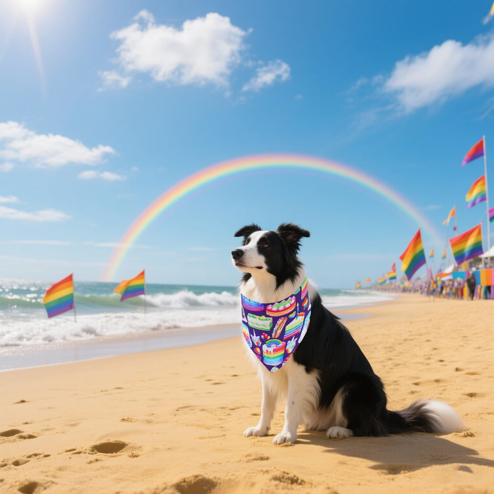 Bandana Pride lavable de Pai Sence, reutilizable para múltiples ocasiones.