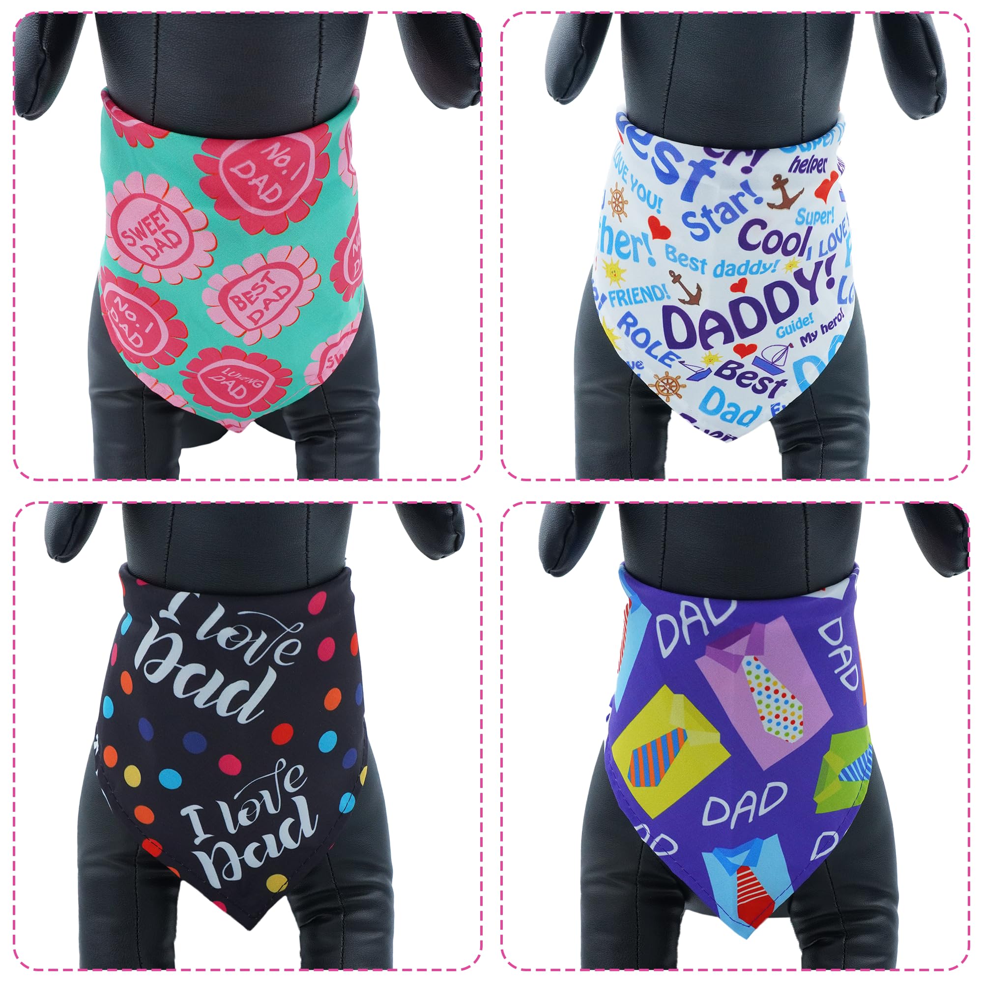Bandana Pai Sence con estampado Día del Padre, perfecto para sesiones de fotos.