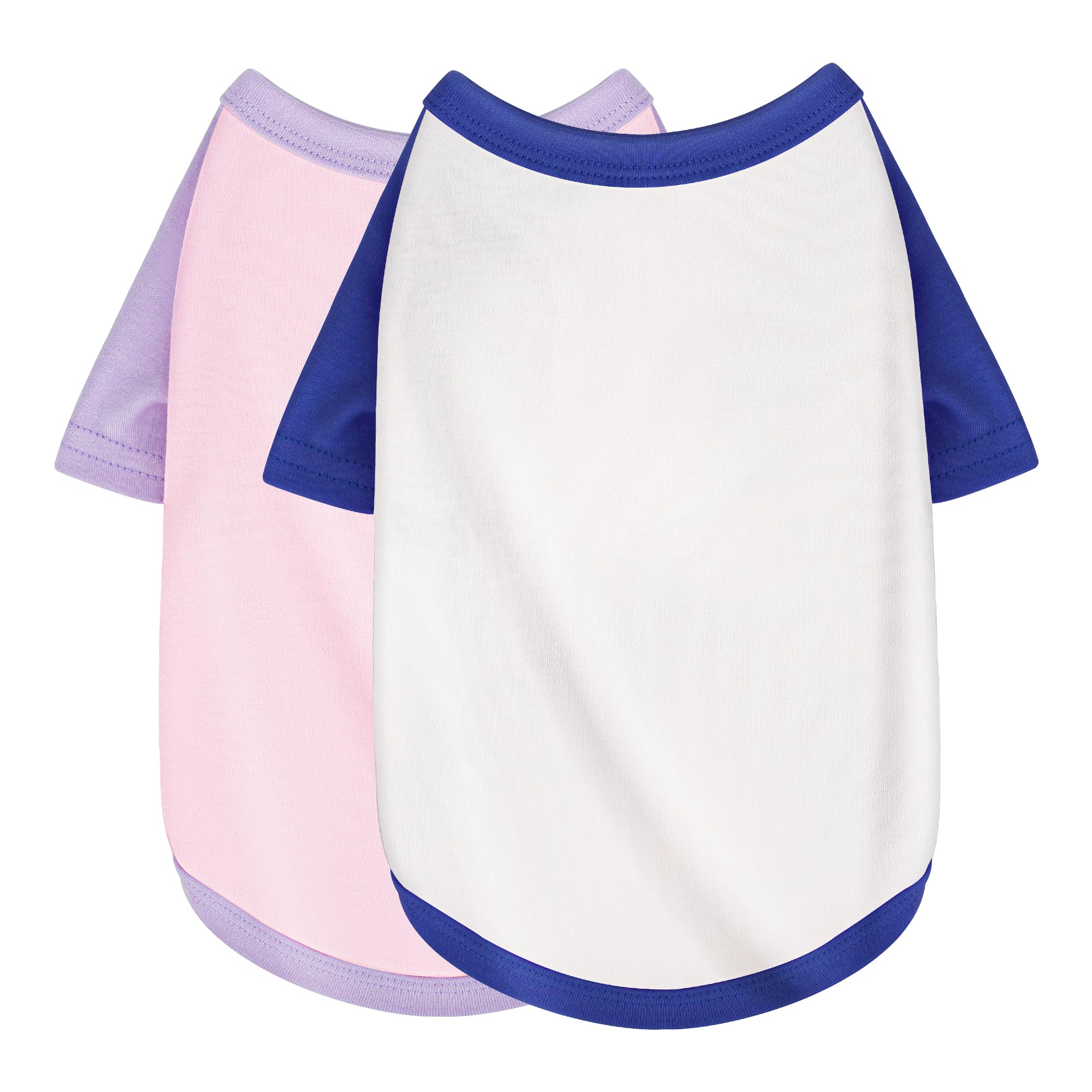 Paiaite camisa para perro bloque de color blanco, vista trasera estilosa
