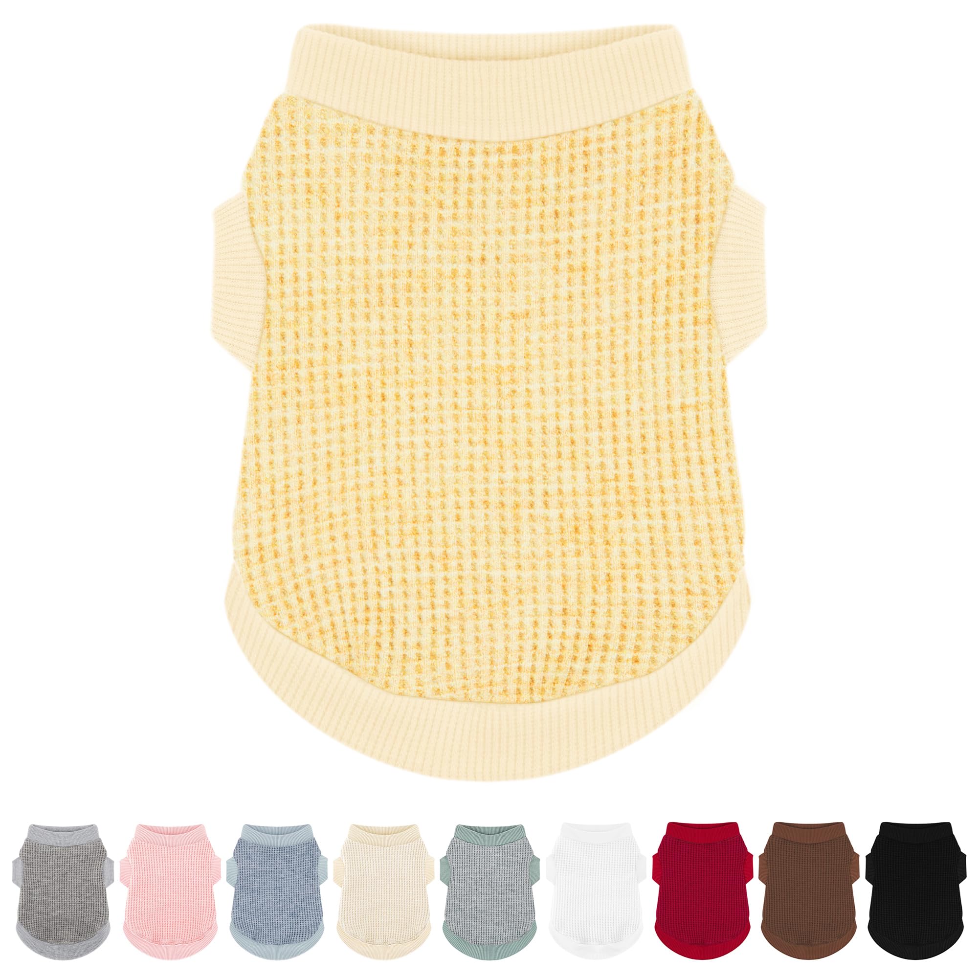 Paiaite Camisa para perro pequeño con diseño sin mangas y elastico, ajuste cómodo.