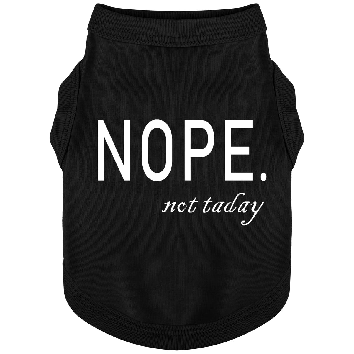 Paiaite: camiseta canina en algodón negro, frente, suave y transpirable