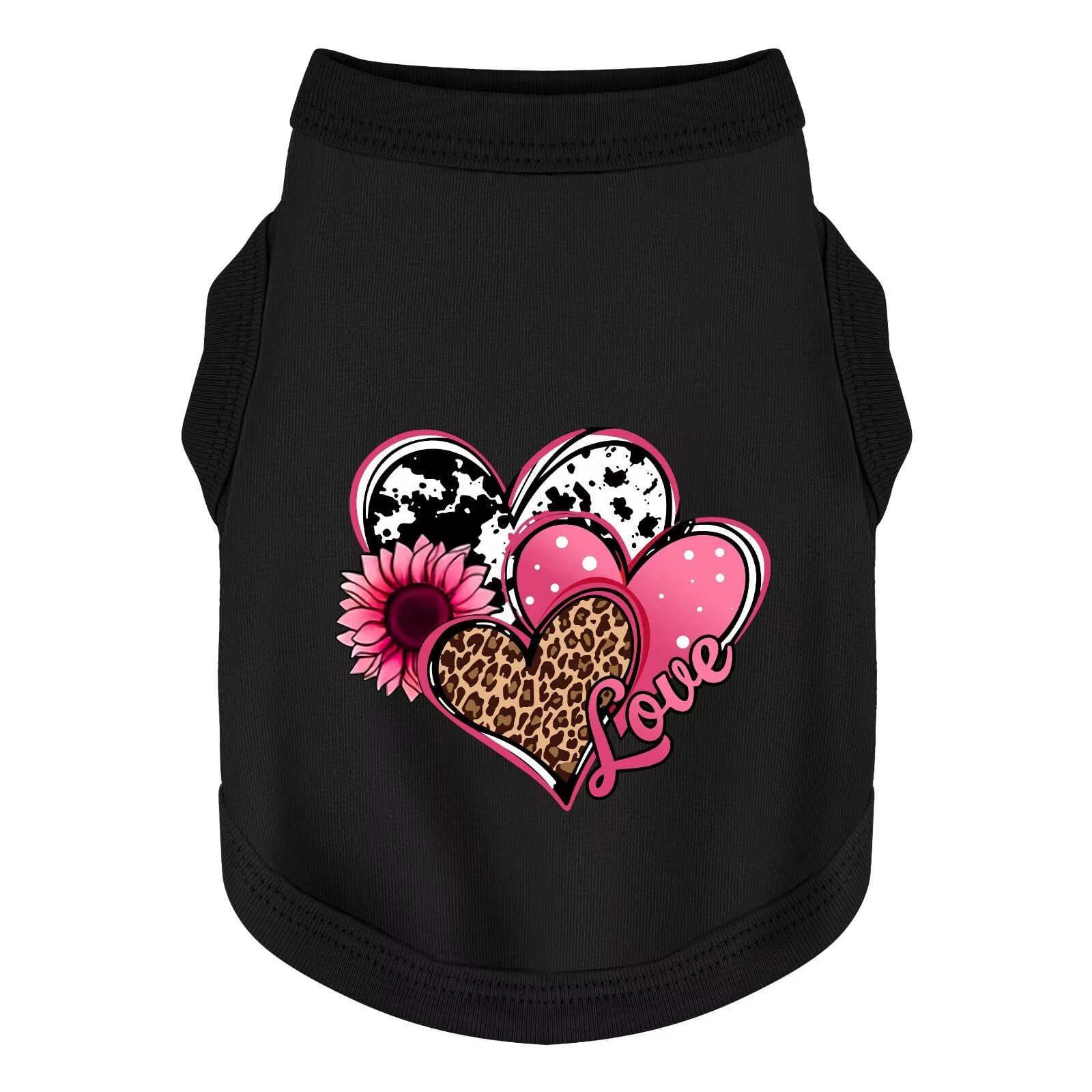 Camiseta Paiaite para perro de algodón suave, vista frontal, comodidad diaria