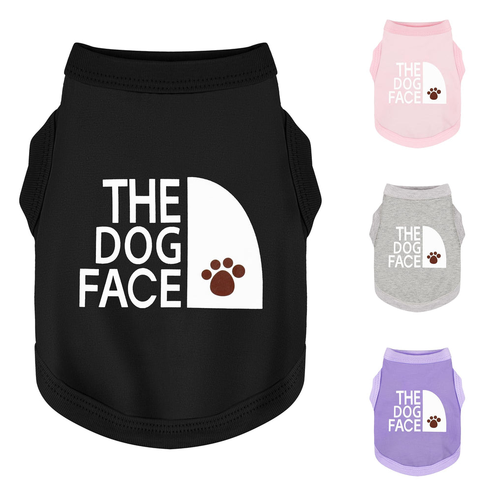 Paiaite camiseta perro cara-del-perro negro, perfecto para paseos diarios.