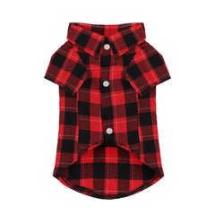 Camiseta Paiaite para perro con cuadros clásicos, estilo atemporal para paseos.