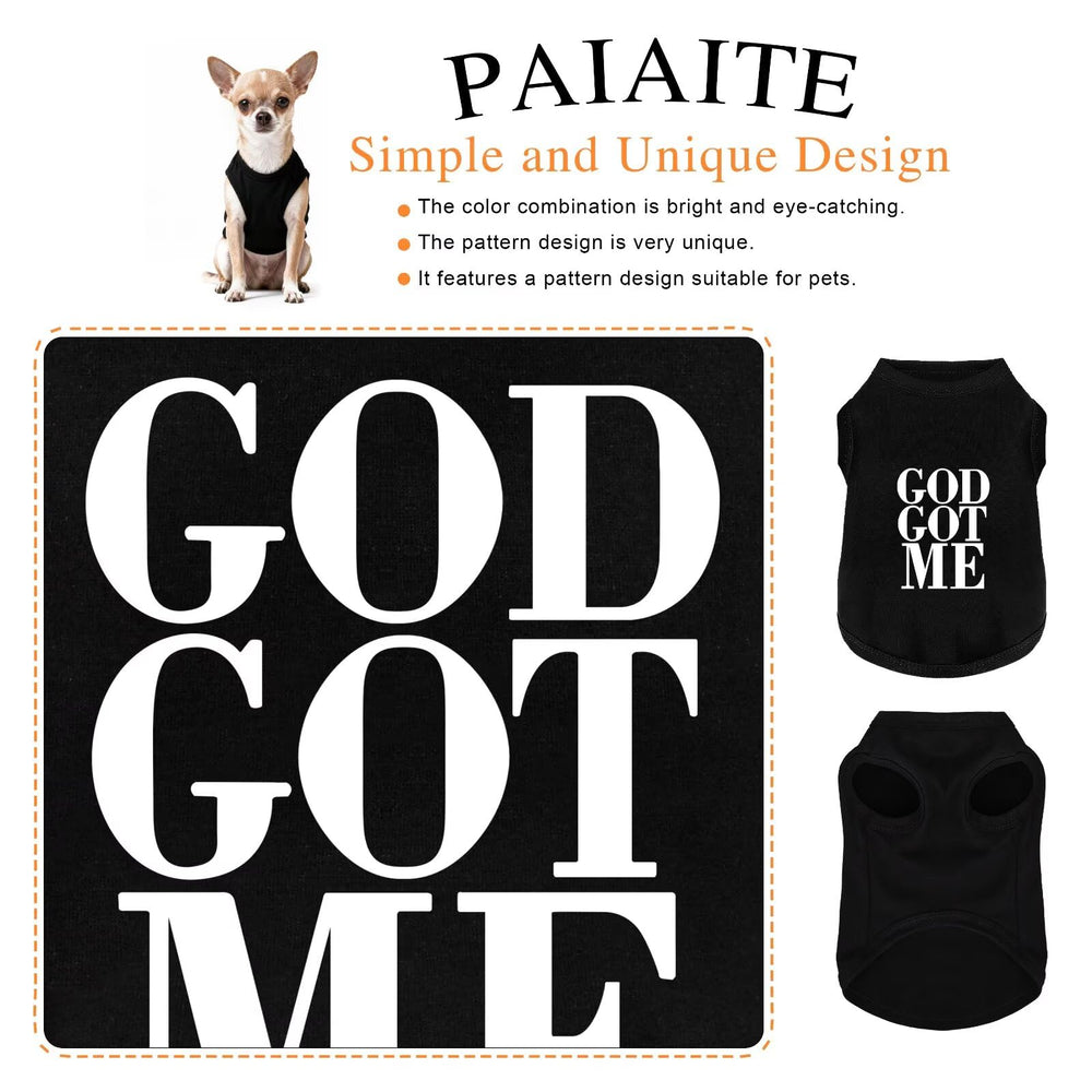Paiaite camiseta perro detalles de costuras suaves, piel cómoda durante el uso.