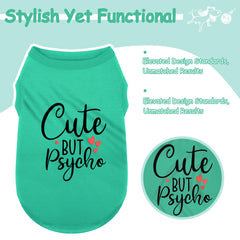 Paiaite camiseta-perro estampa trasera divertida, destaca en salidas al aire libre.
