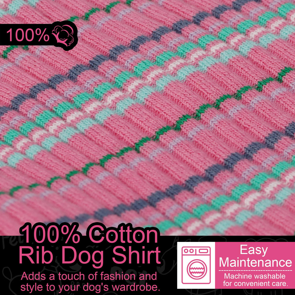 Paiaite camiseta para perro estilo tanque rosa, perfecta para climas cálidos.