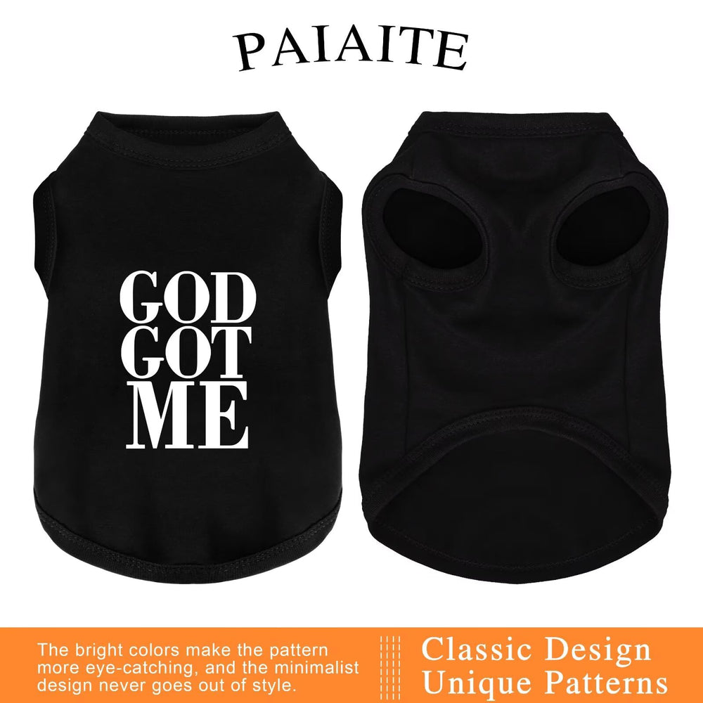 Paiaite camiseta de perro con diseño para salidas diarias con estilo