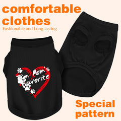 Paiaite Camiseta Canina Ligera y Transpirable con diseño Corazón