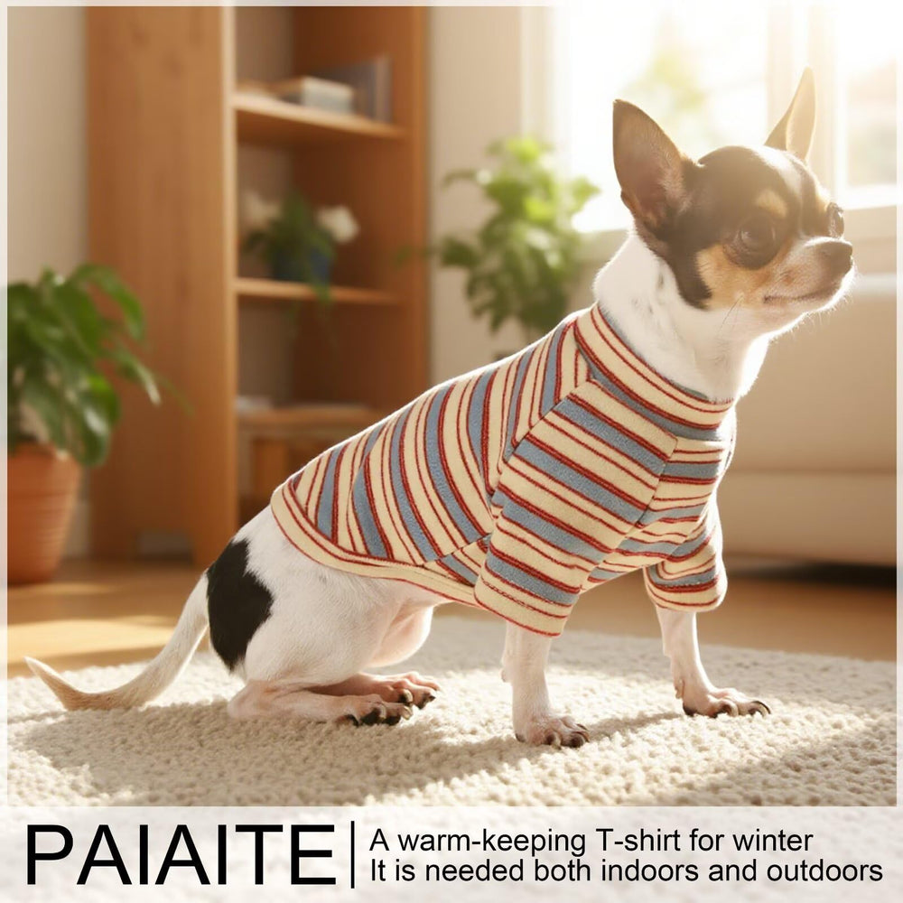 Paiaite camiseta perro rayas, acabado durable que mantiene colores vivos.