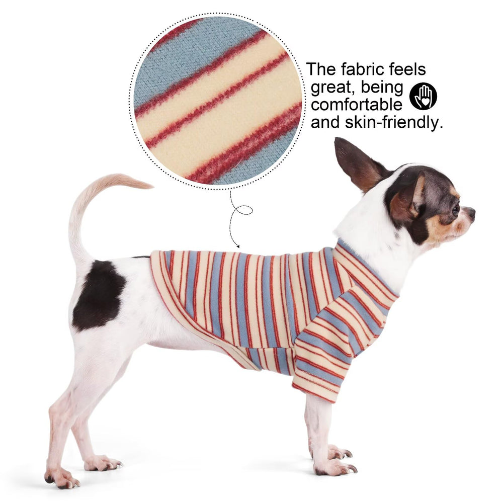 Paiaite camiseta perro rayas, disponible en tallas para un ajuste perfecto.