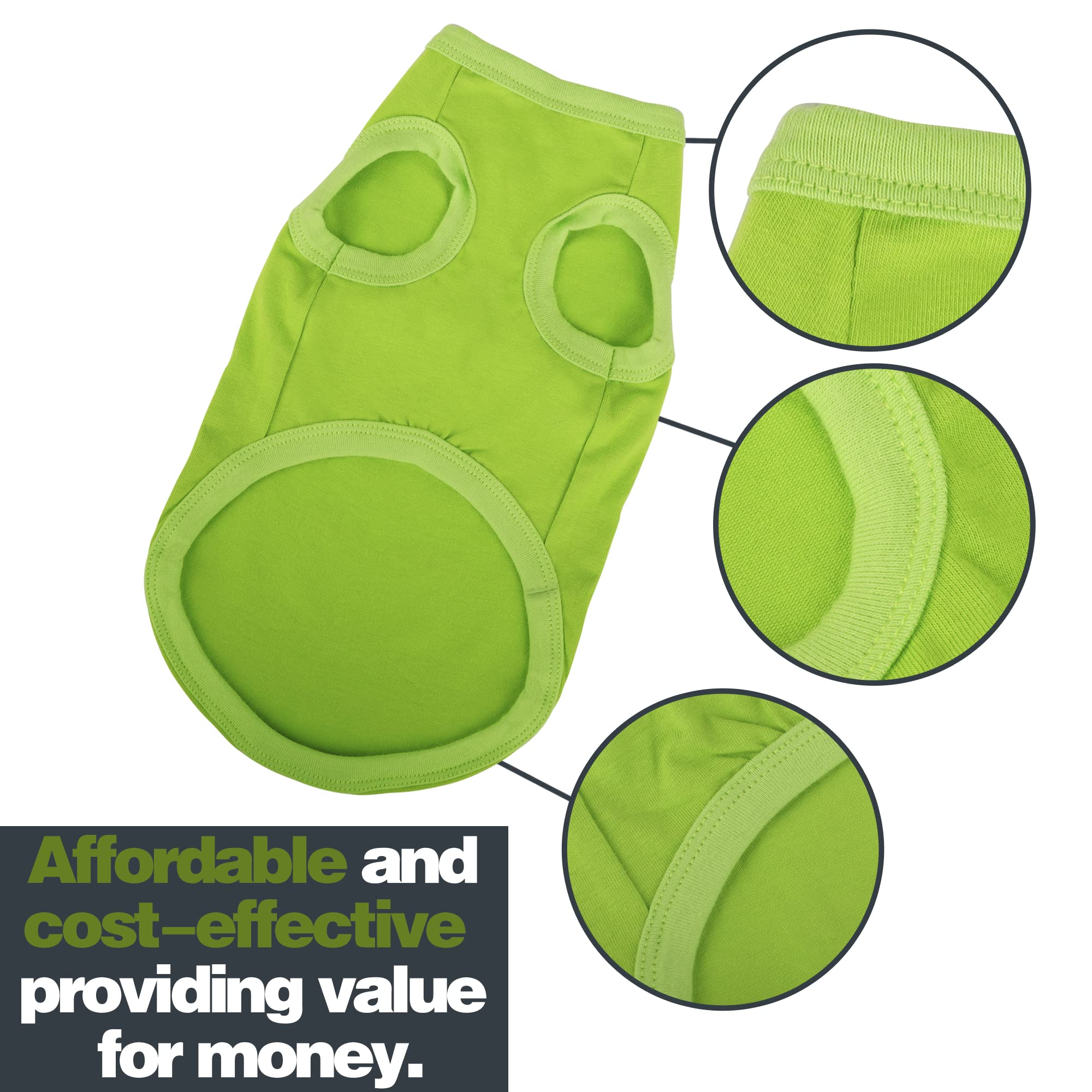 Paiaite camiseta perro tejido algodón suave, ideal para uso diario.