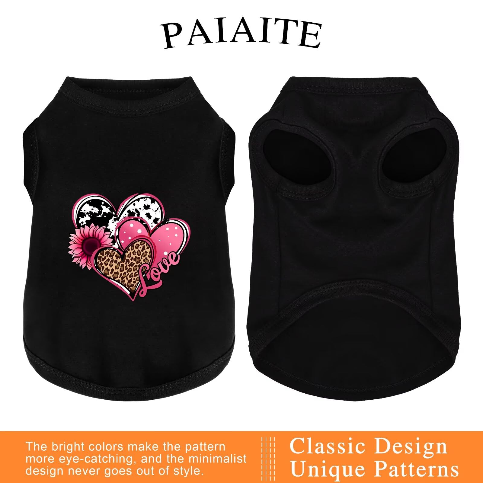 Camiseta Paiaite para perro, algodón suave, ideal para días activos.