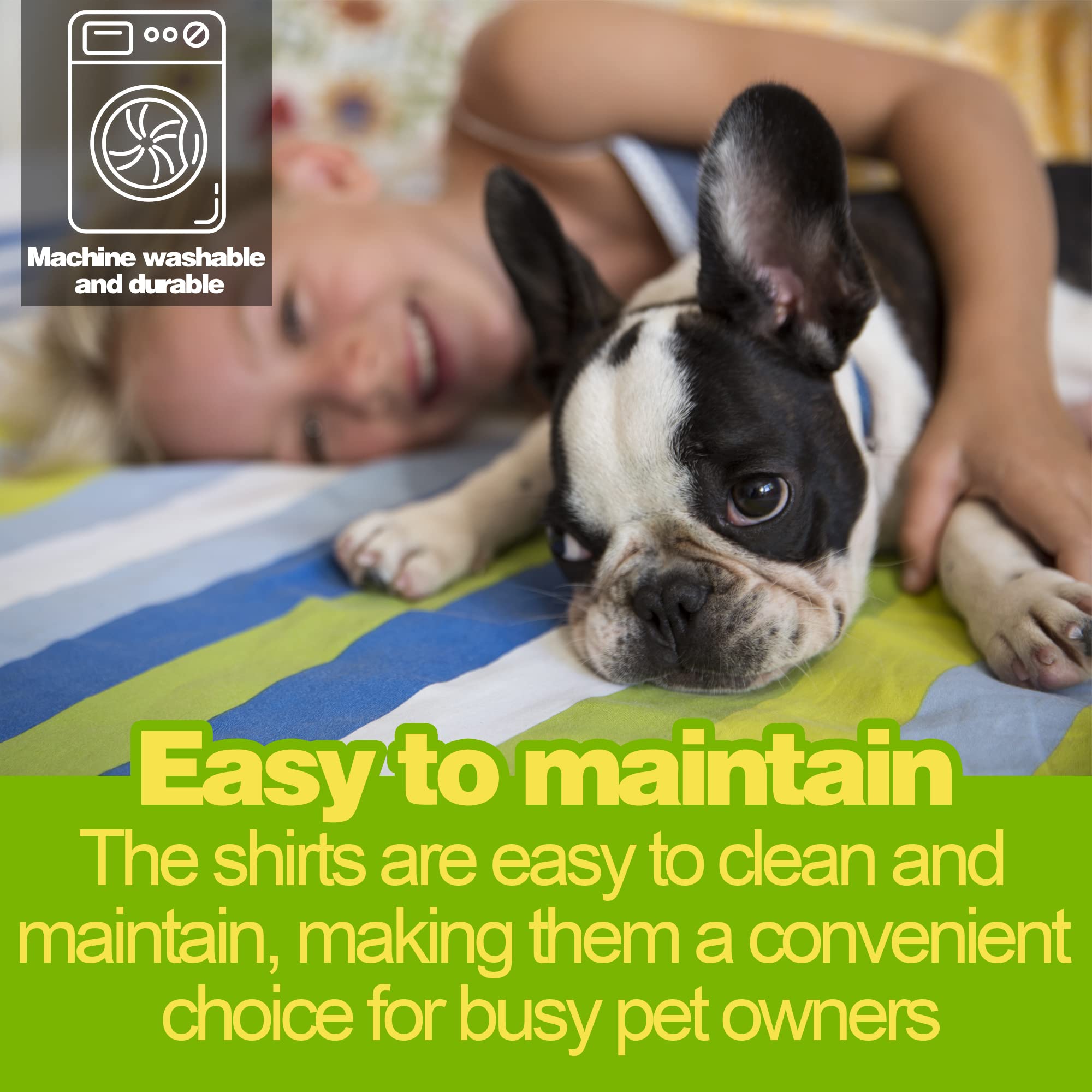 Paiaite camiseta de algodón transpirable para perro, ideal para días cálidos.