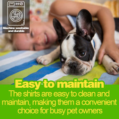 Paiaite camiseta de algodón transpirable para perro, ideal para días cálidos.