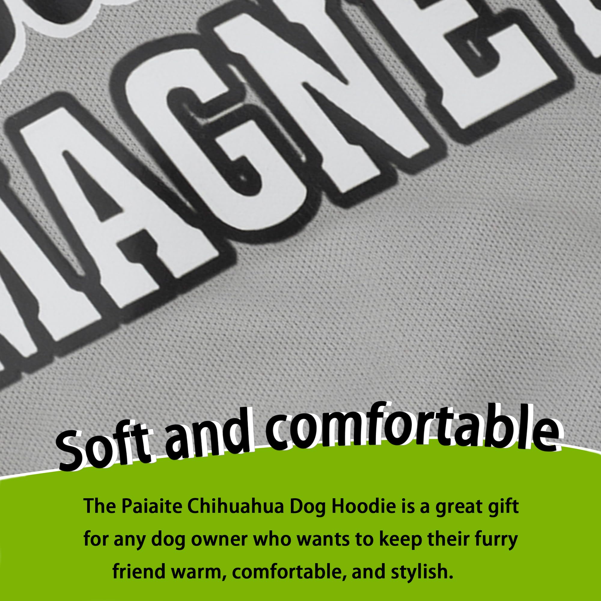 Paiaite camiseta para perro con patrones divertidos, perfecto para otoño y movilidad.