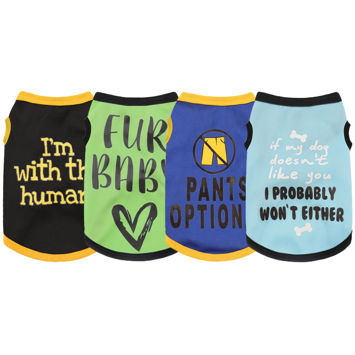 Paiaite camiseta para perro con patrones divertidos, ideal para verano y comodidad.