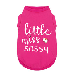 Paiaite chaleco para perros Little Miss Sassy, detalle estampado para paseos diarios