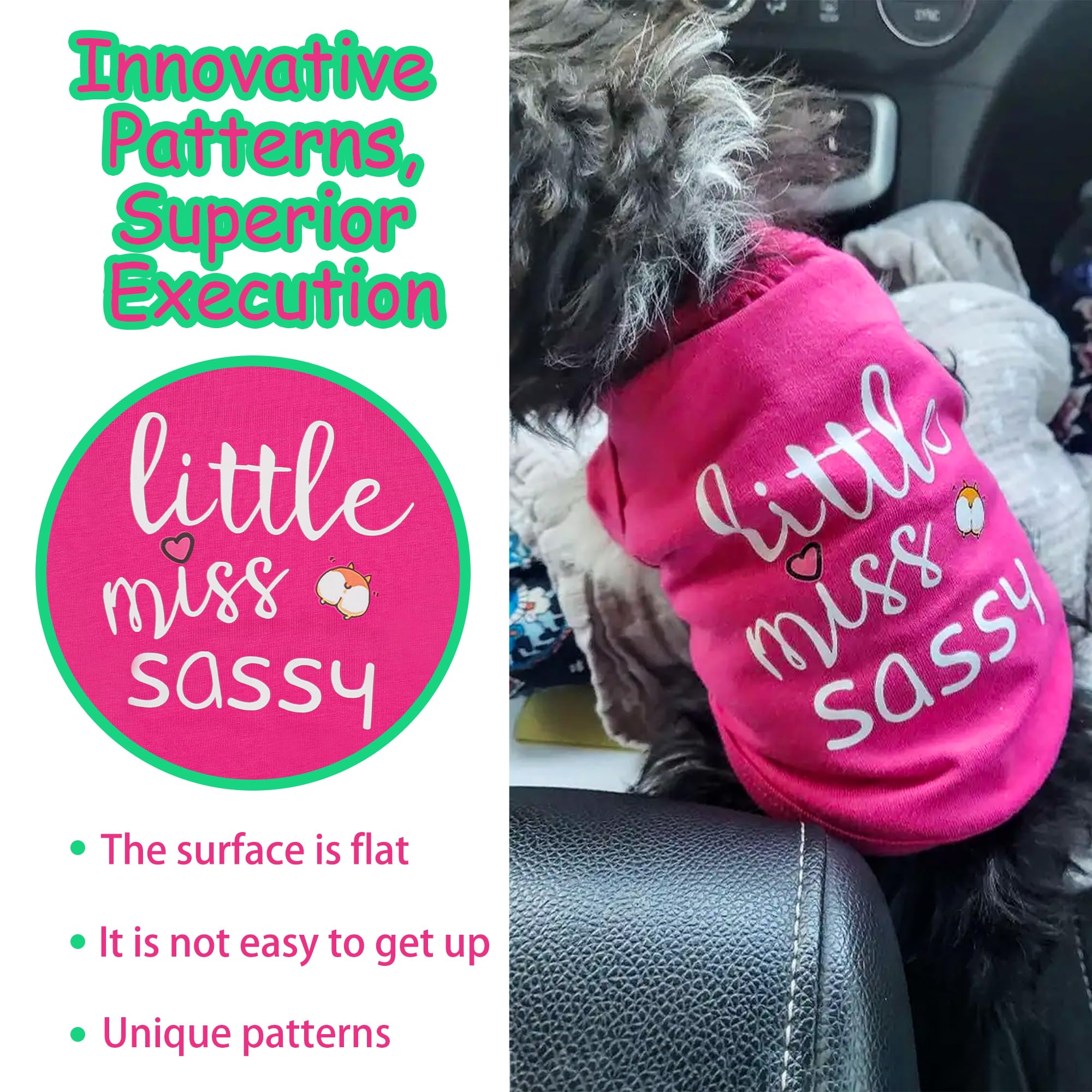 Paiaite chaleco perro Little Miss Sassy, ideal para días fríos y cálidos
