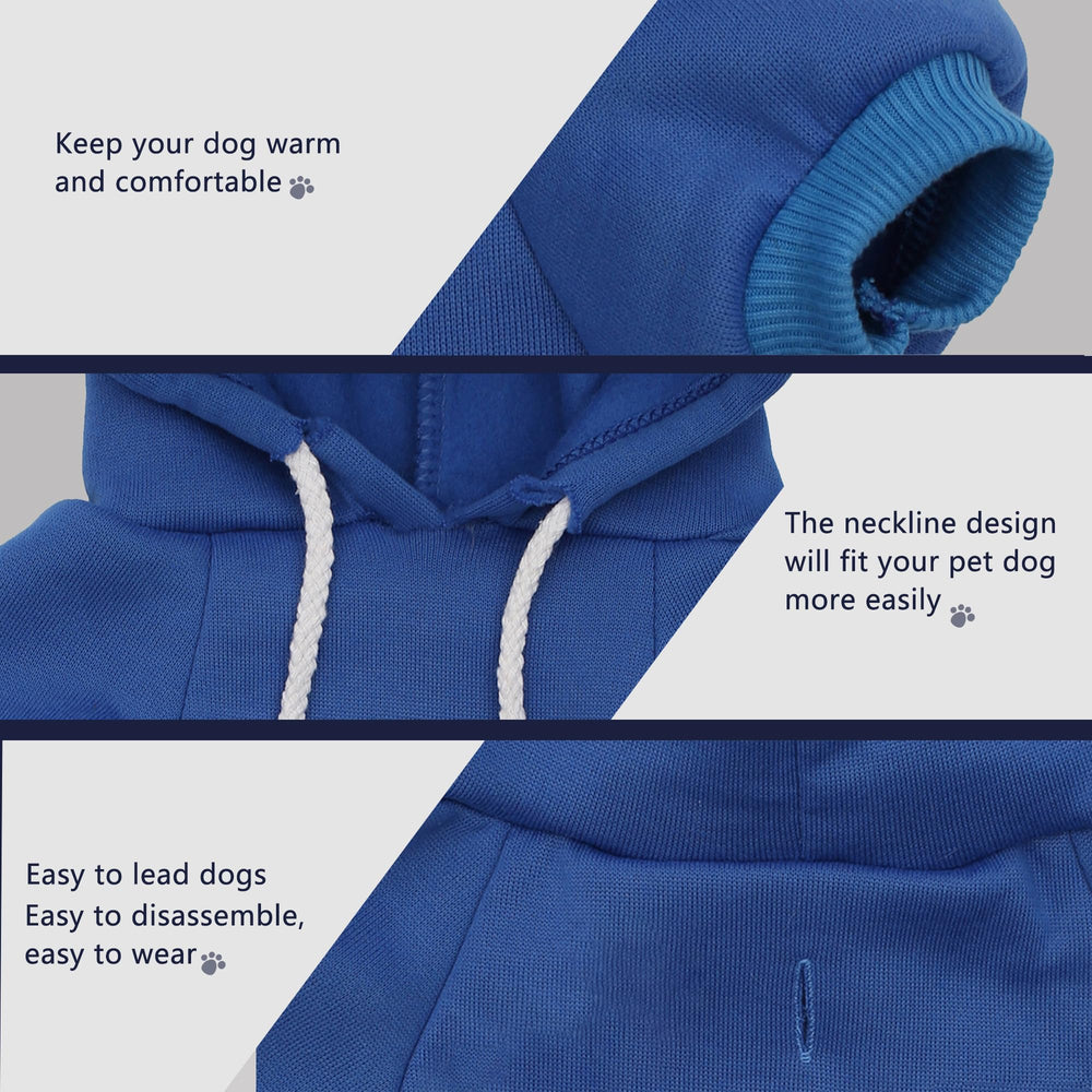 Paiaite sudadera azul, interior suave, sensación acogedora al estar en casa