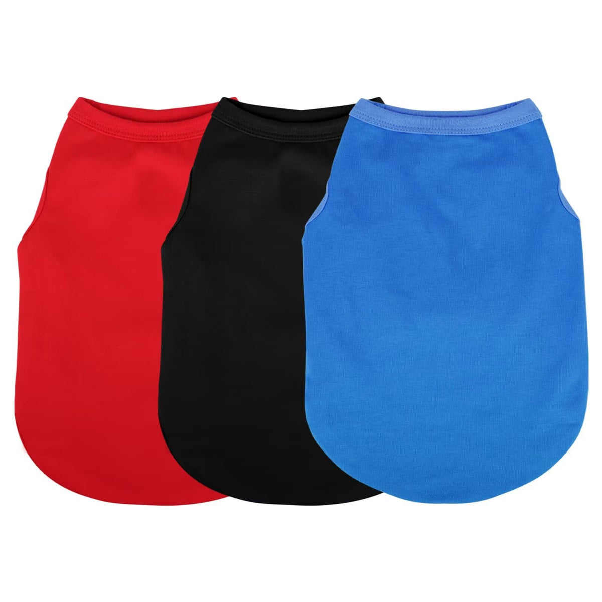 Paiaite camiseta para perro roja sin mangas, suave algodón para paseos diarios.