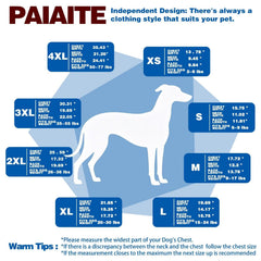 Pijama de algodón suave Paiaite para perro, 4 patas con tejido elástico