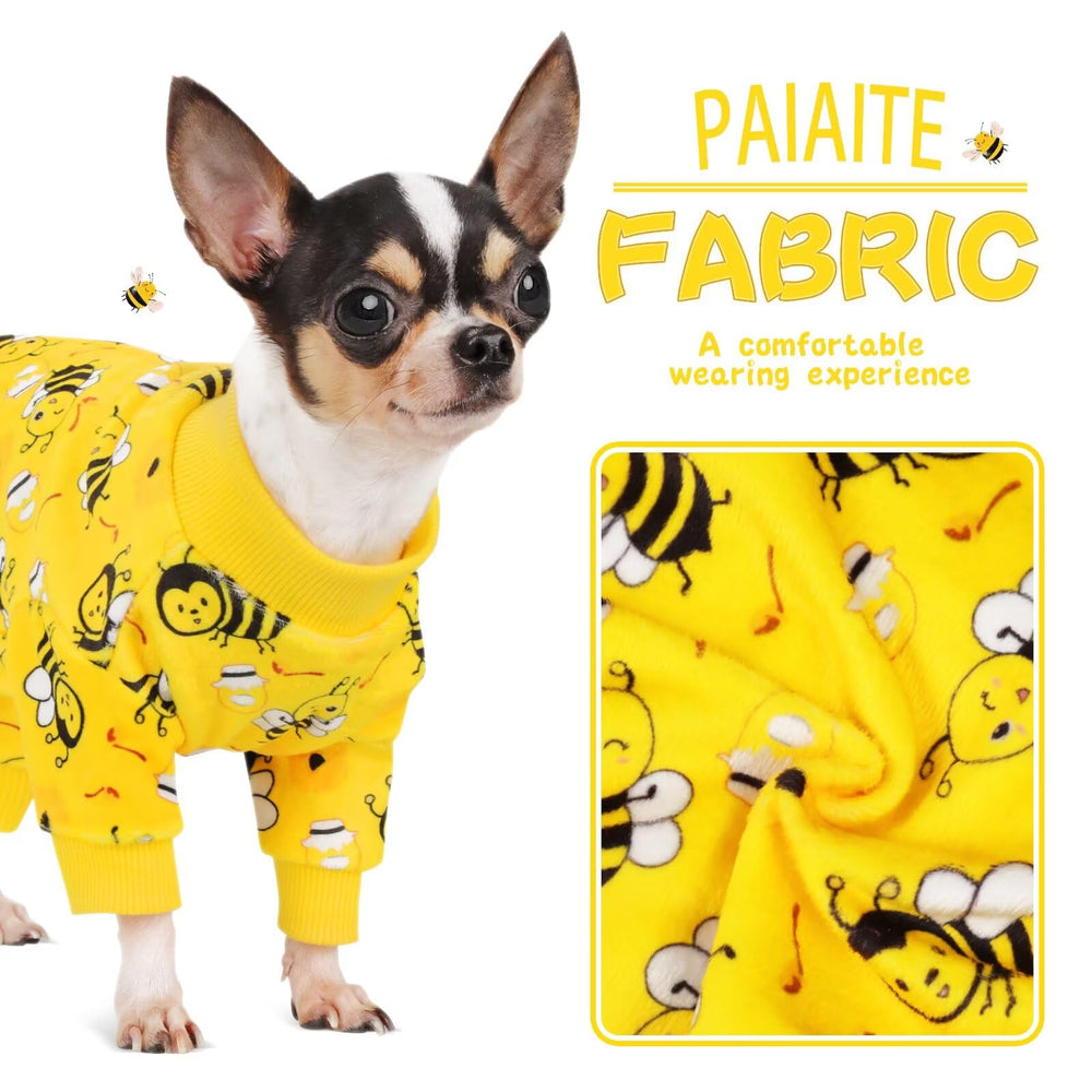 Paiaite pijama perro, lavado a máquina para limpieza fácil.