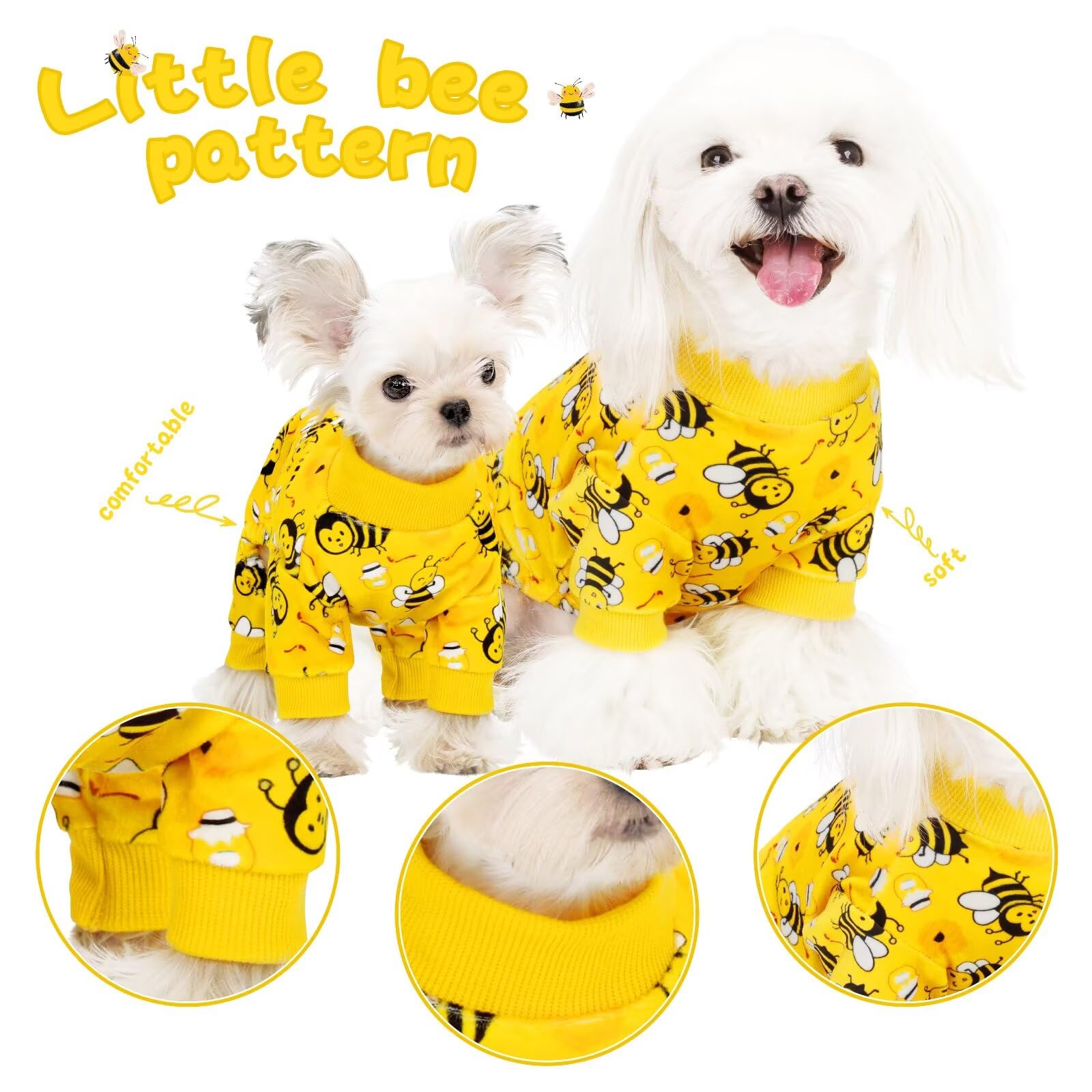 Paiaite pijama para perros, resistente a arrugas y fácil de lavar.