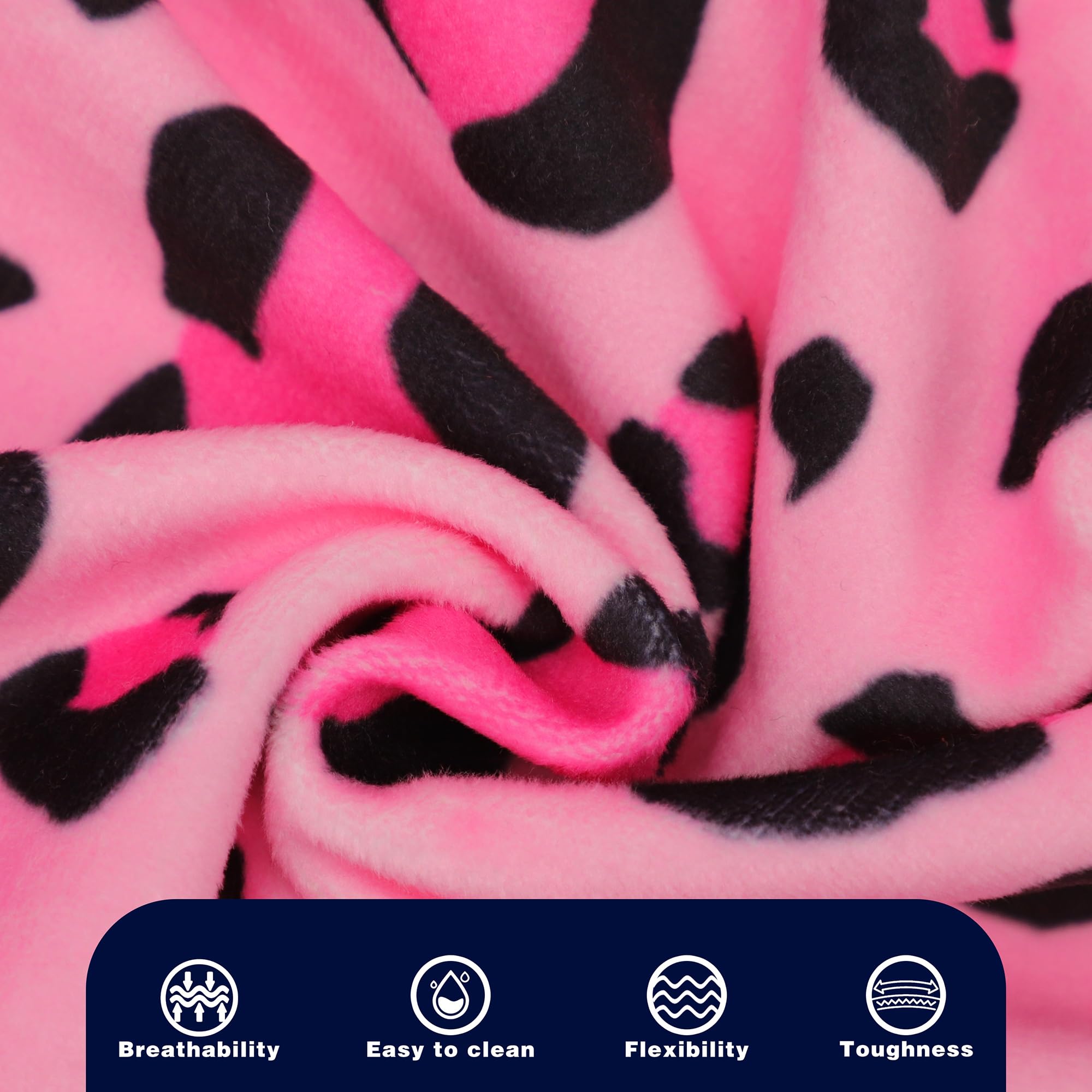 Paiaite pijama perro rosa leopardo absorbente humedad, mantiene seca