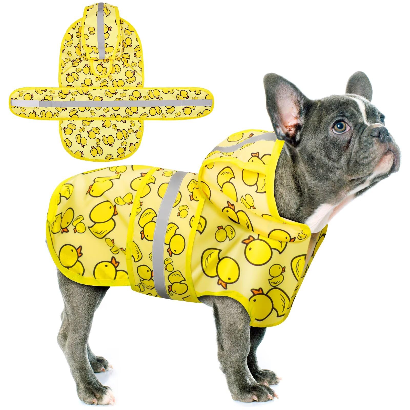 Paiaite poncho impermeable con capucha protege al perro de la lluvia