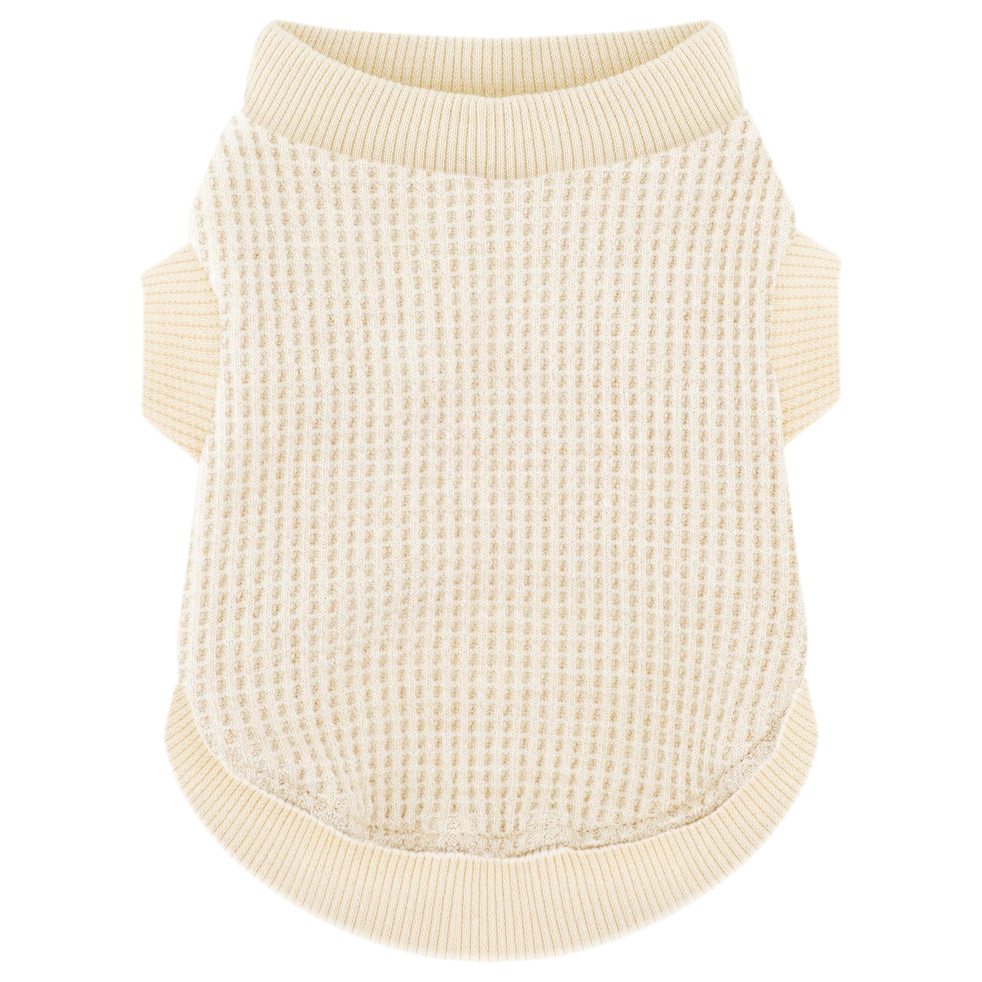 Paiaite sudadera para perro pequeño frente, ajuste cómodo para paseos fríos.