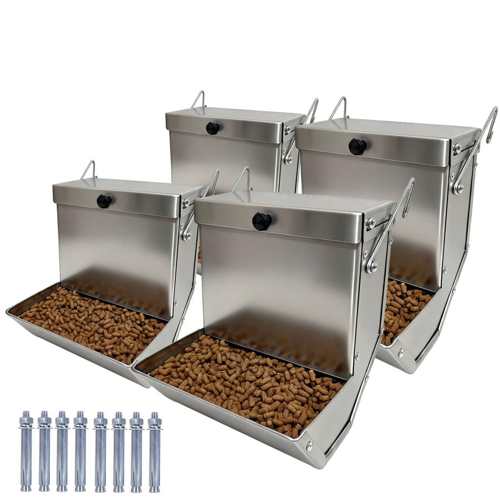 Paiaojia comedero de gravedad para conejos, 4 lb, ideal para uso diario
