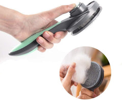 PAKEWAY brocha con cerdas de acero inoxidable para pelo corto, medio y largo