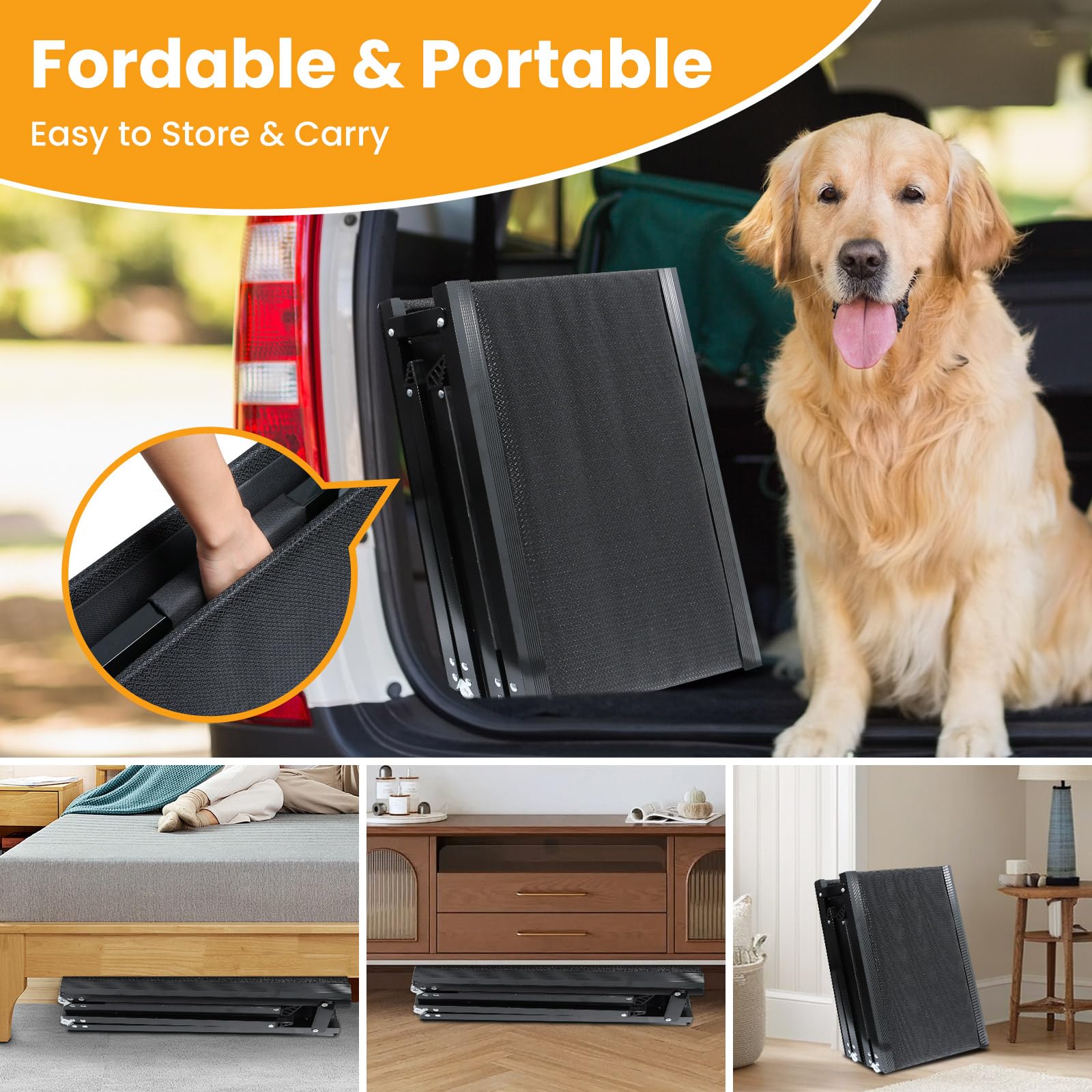Estructura de aluminio robusta de PALATALA para uso con mascotas grandes.