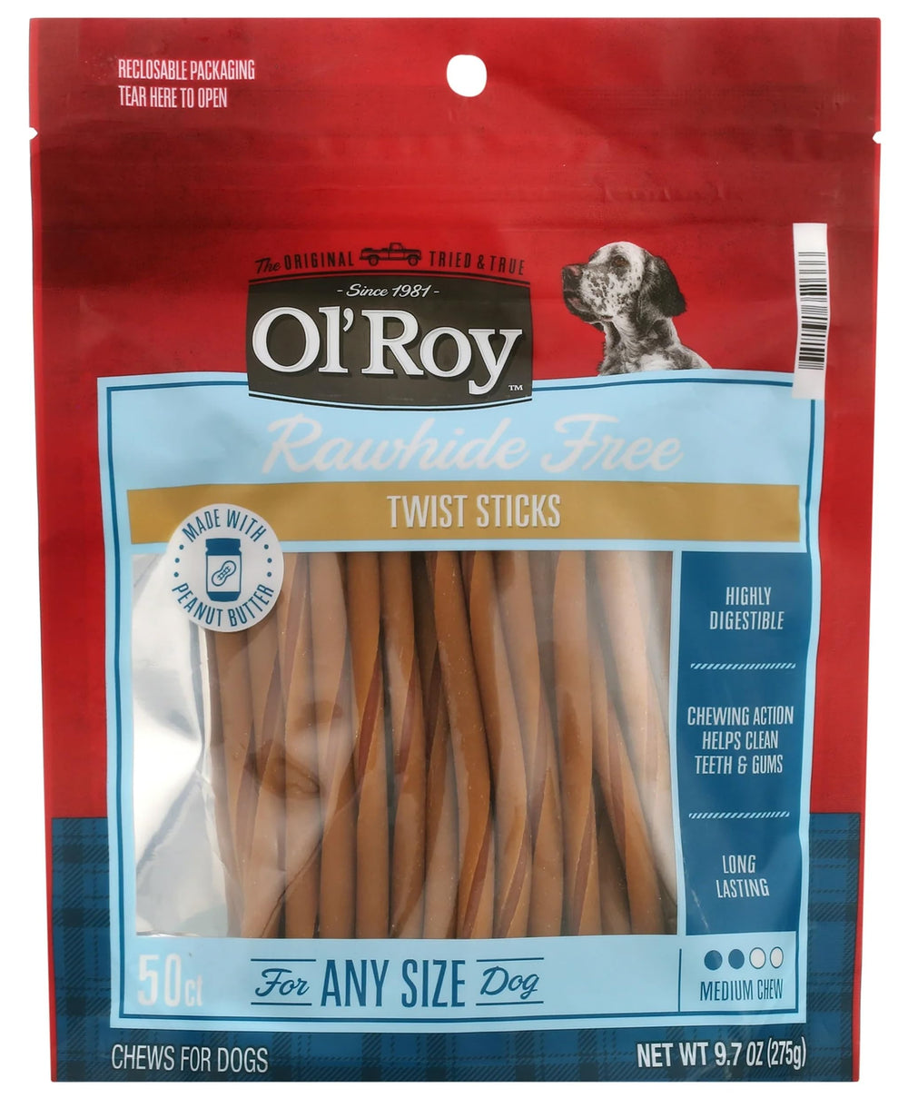 Palitos retorcidos sin piel con pollo, aroma irresistible para premiar sin cuero crudo