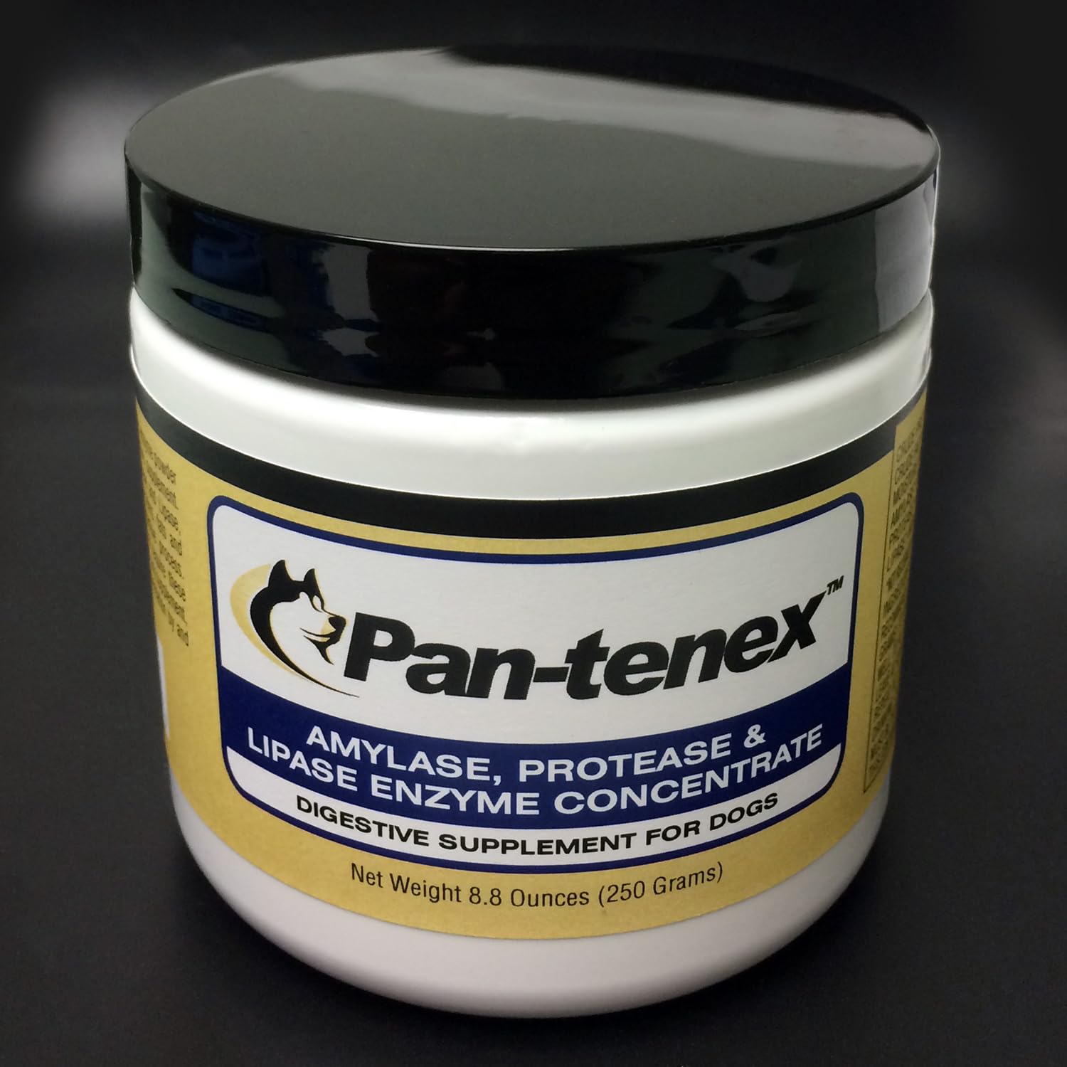 Pan-tenex envase de polvo digestivo para perros facilita la dosificación diaria