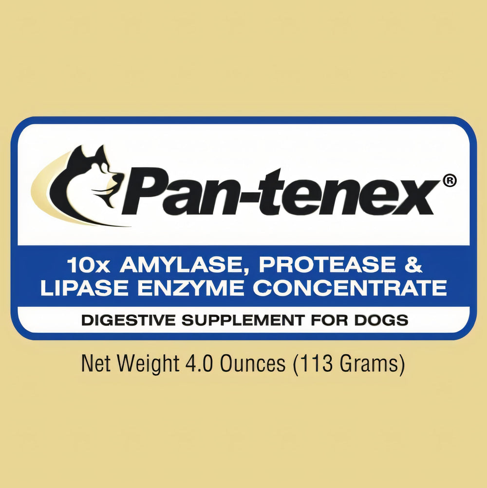Pan-tenex enzimas pancreáticas porcinas para apoyar la digestión de perros.