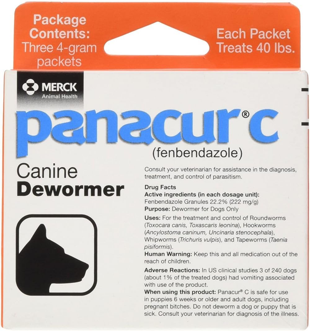 Panacur C: pastilla desparasitante para perros, uso contra parásitos intestinales