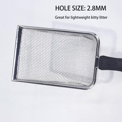 PANDAAR asa ergonómica del colador en acero inoxidable para uso cómodo