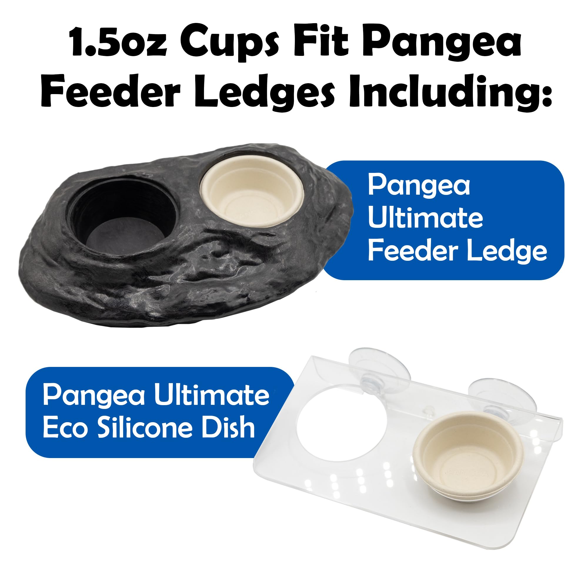 Compatibilidad con ledges y bandejas de Pangea, organización limpia del hábitat.