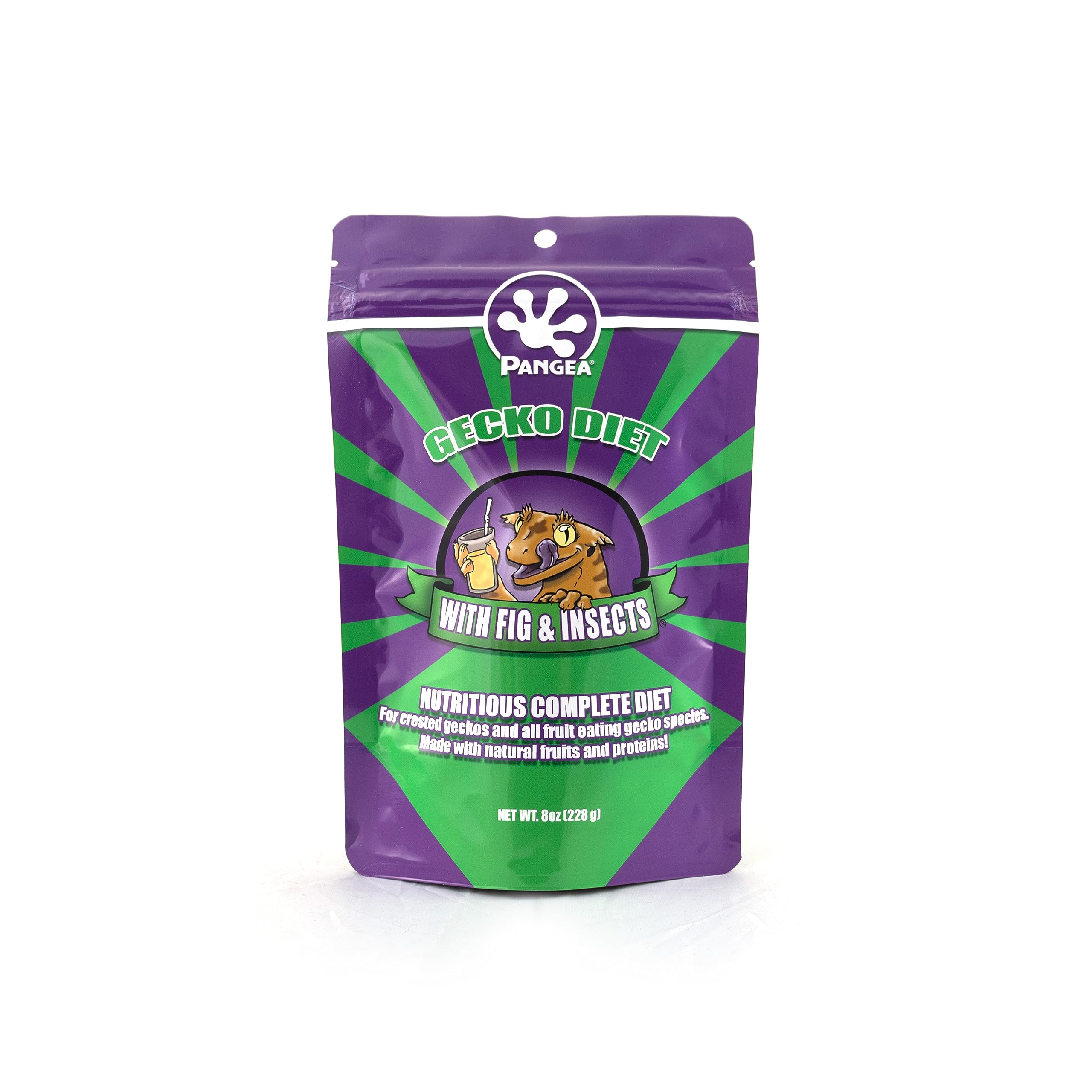 Pangea Dieta para geckos: higos e insectos, envase de 8 oz.