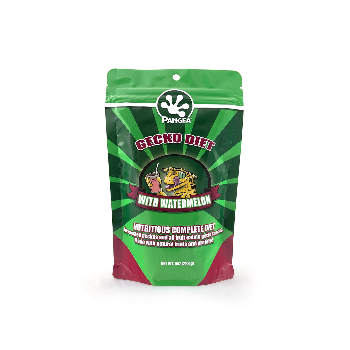 Pangea mezcla-fruta sandía dieta-gecko en envase de 8 oz para estimular el apetito.