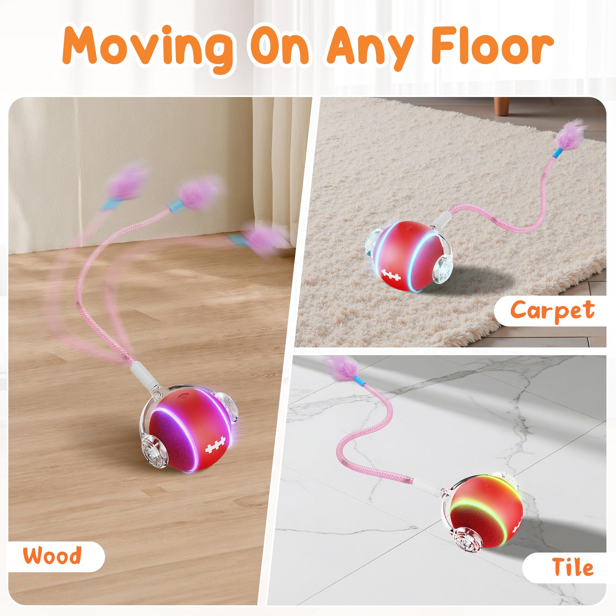 PANRIO Bola para interiores ideal para hogares con varios gatos