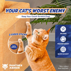 Panther Armor, doble cara adhesiva, disuade arañazos y facilita entrenamiento.