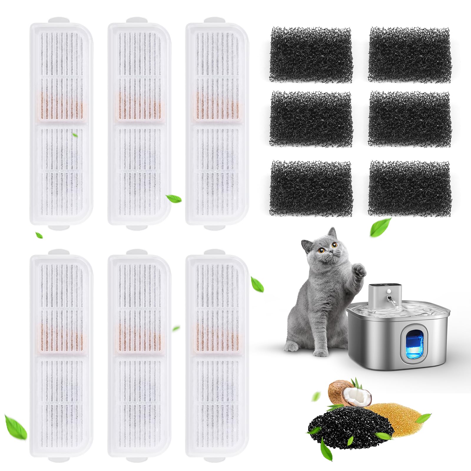 Papettly fuente-agua-gatos mantenimiento sencillo garantiza agua fresca para mascotas